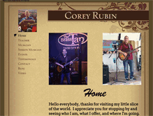 Tablet Screenshot of coreyrubinmusic.com